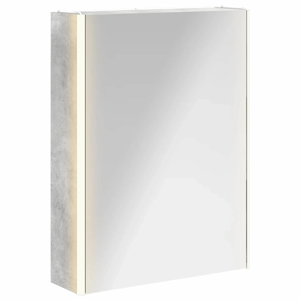 Mobiletto per specchio da bagno Grigio cemento