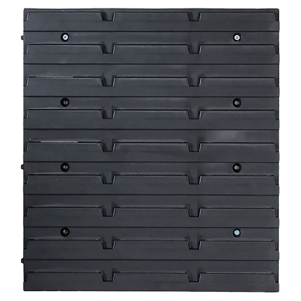 Kit Contenitori 103 pz con Pannelli a Parete Rosso e Nero CFW6309488
