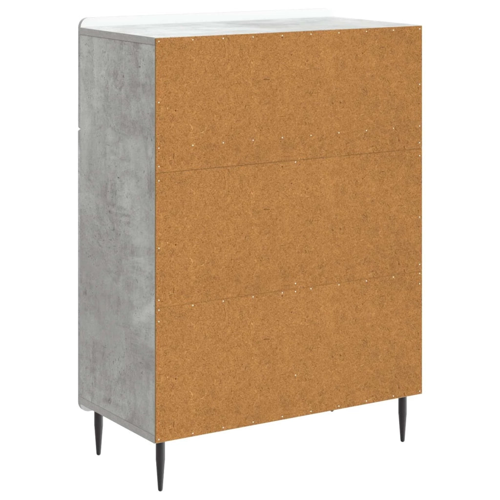 Credenza Grigio Cemento 66 x 34,5 x 92 cm Legno ingegnerizzato