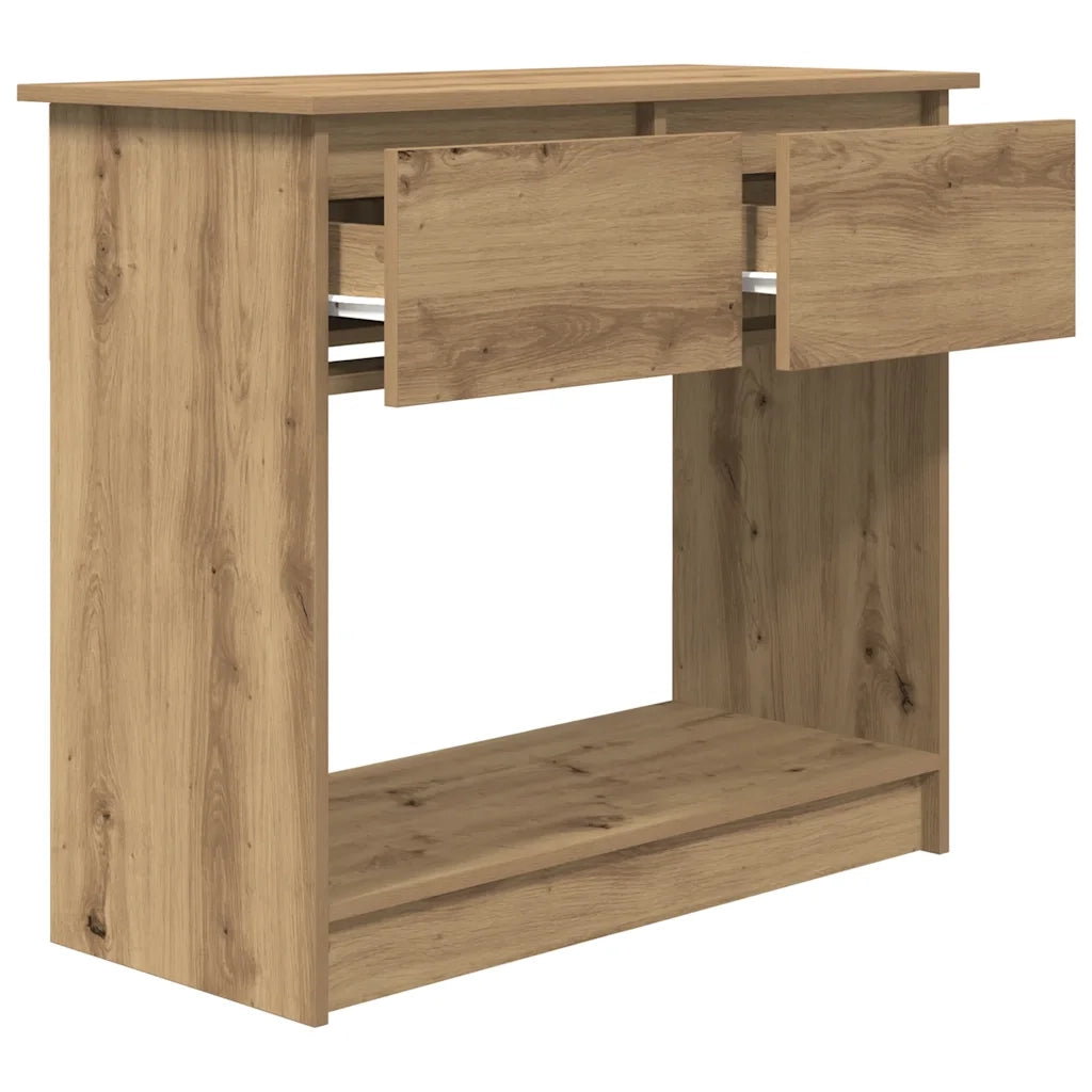Tavolo Consolle Cassetti Rovere Artigianale 85,5x38,5x74,5 cm 861399