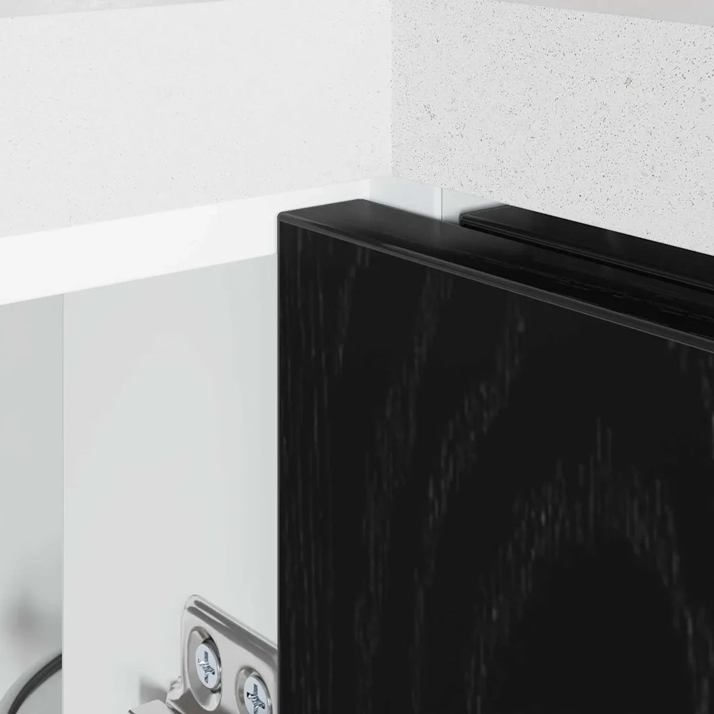 Mobile Base d'Angolo per Cucina Rovere nero 86 x 46 x 81,5 cm 876721