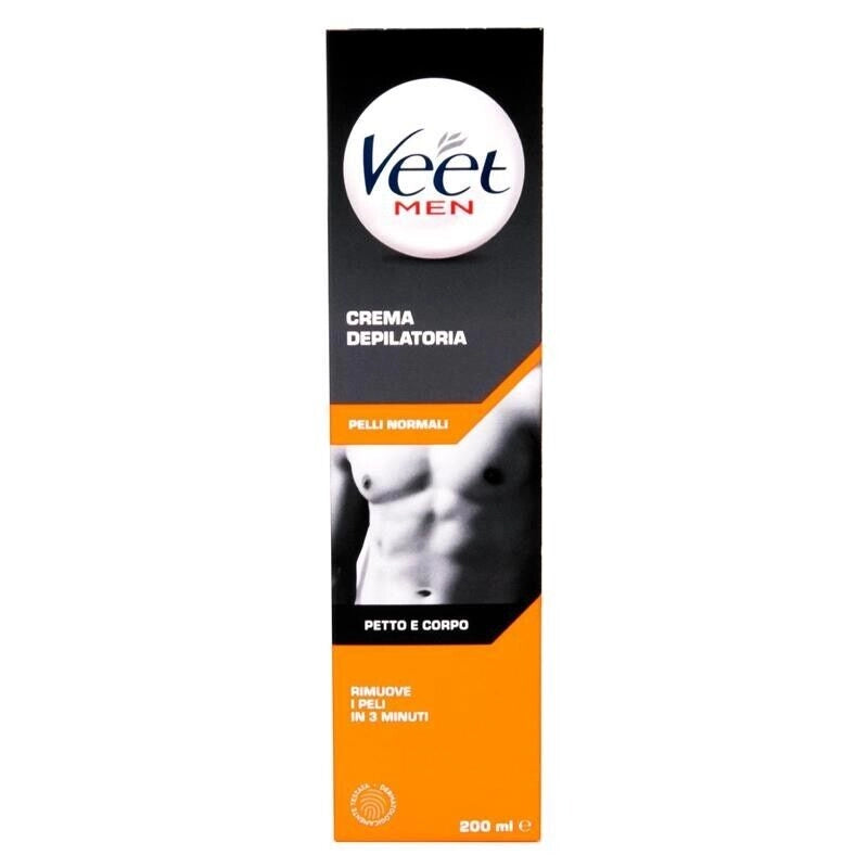 VEET SET 6 PEZZI CREMA DEPILATORIA FOR MEN 200ML PELLI NORMALI