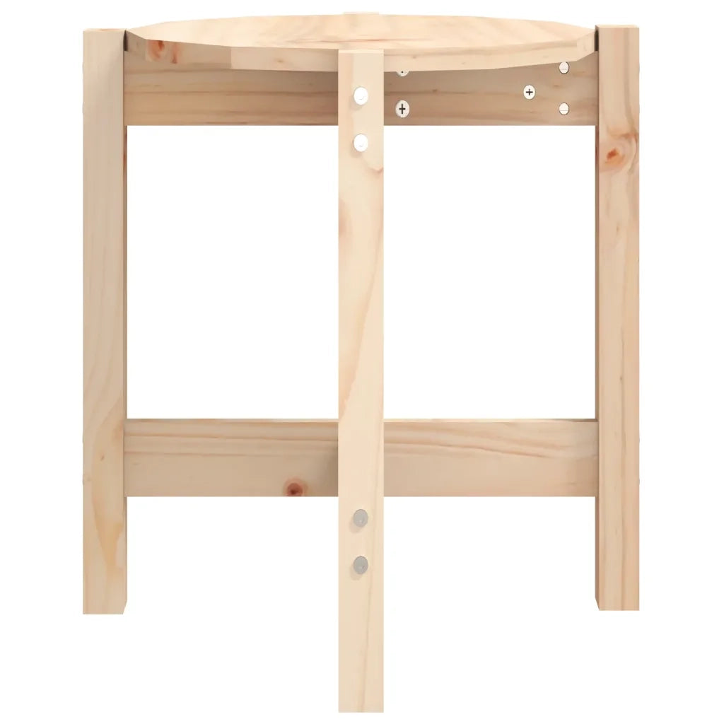 Tavolino da Salotto Ã˜ 42,5x45 cm in Legno Massello di Pino cod mxl 19558