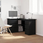 Scrivania Rovere Nero 145 x 100 x 76 cm Legno multistrato 862006