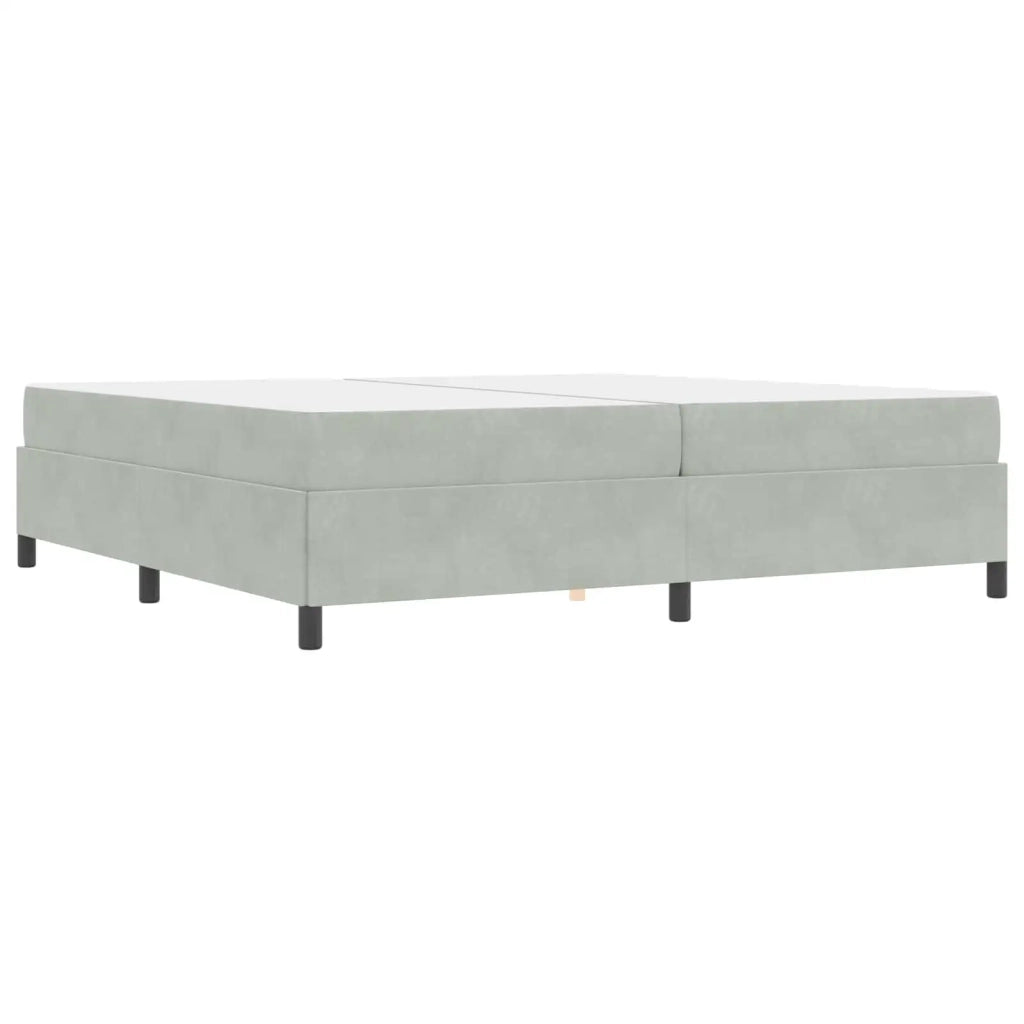 Struttura del letto Grigio chiaro 200 x 200 cm Tessuto 3399084