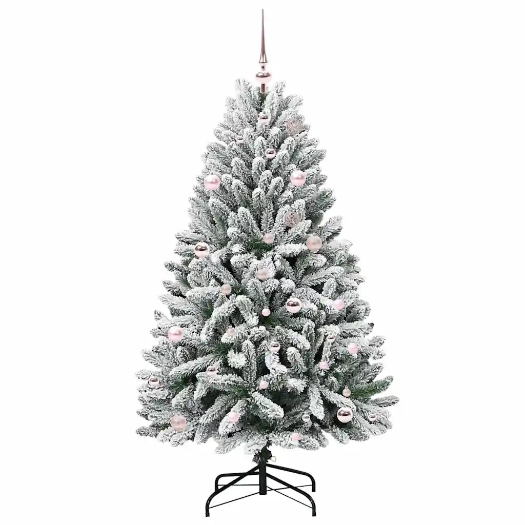 Albero di Natale | Decorazioni natalizie artificiale con 150 LED Verde e Bianco 150 cm