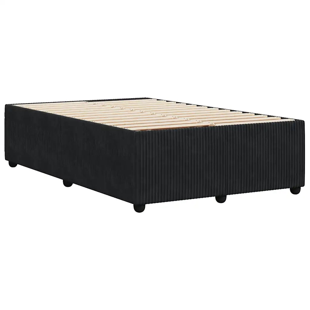 Giroletto senza Materasso Nero 120x200 cm Velluto 3285002