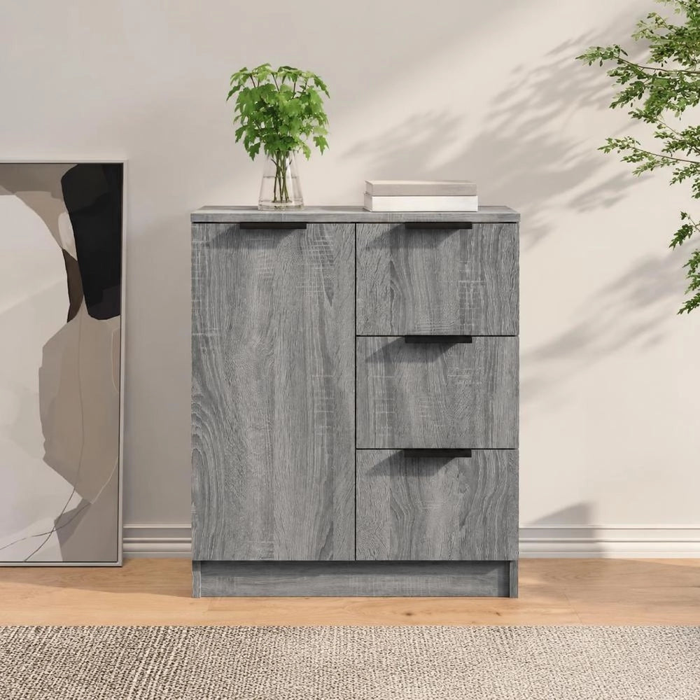 Sideboard Grey Sonoma 60x30x70 Cm Wood Material