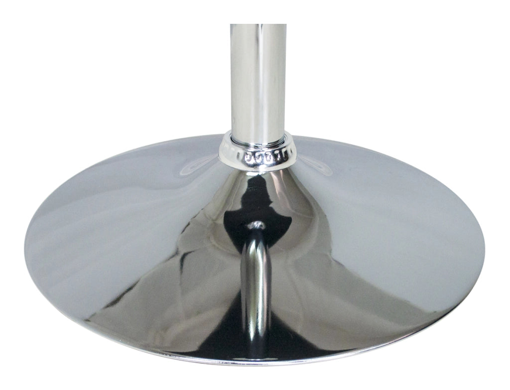 Tavolo regolabile in altezza rotondo 60 cm nero, tavolino da bar mod. Romeo TR10-D6ROAR