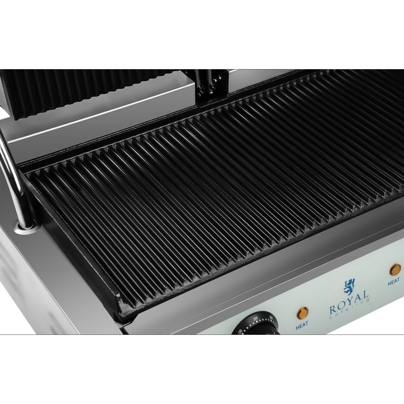 Macchina per panini a doppia coste - 2 x 1.800 watt professionale in acciaio inox 3614037