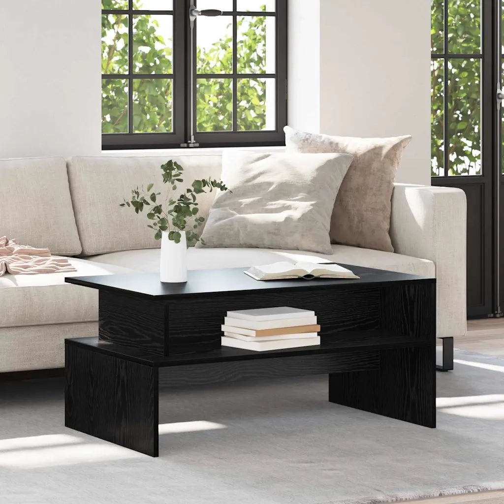 Tavolino da salotto Rovere Nero 90 x 55 x 42,5 cm 875157