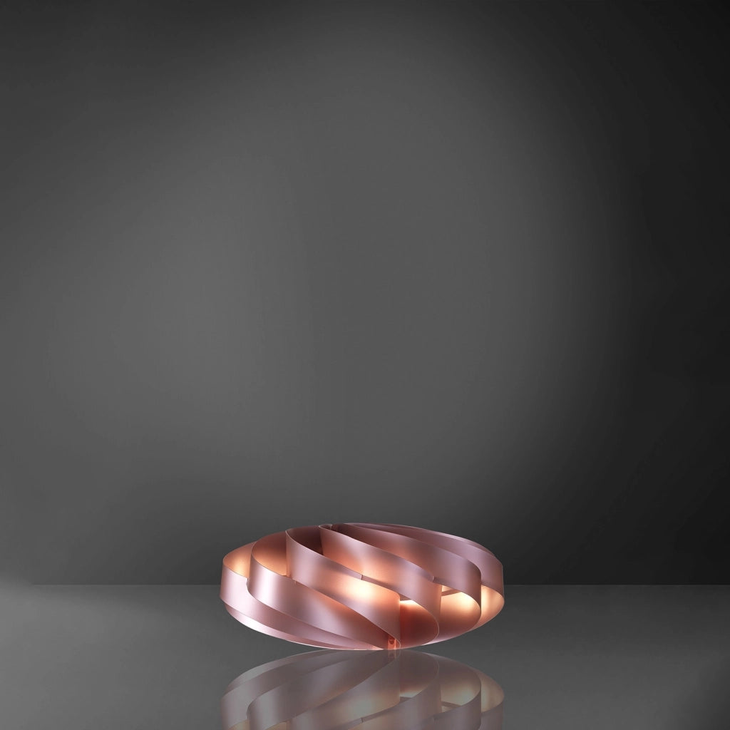 Lampada Da Scrivania-Ufficio Moderna Flat Polilux ® Pink Metal 1 Luce E27 D50Cm