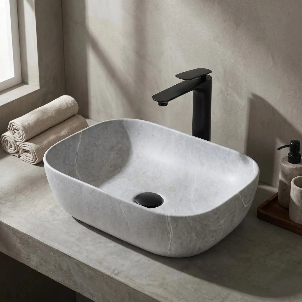 Lavabo Da Appoggio Rea Livia Grey