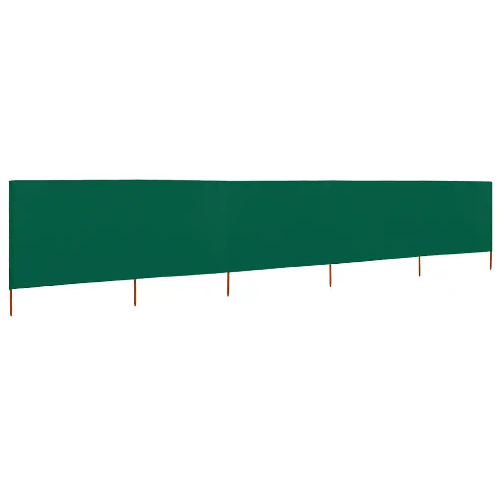 Paravento a 5 Pannelli in Tessuto 600x120 cm Verde CFW5981404