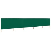 Paravento a 5 Pannelli in Tessuto 600x120 cm Verde CFW5981404