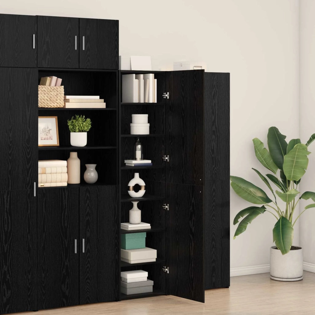 Credenza Rovere Nero 45 x 42,5 x 185 cm 3365584