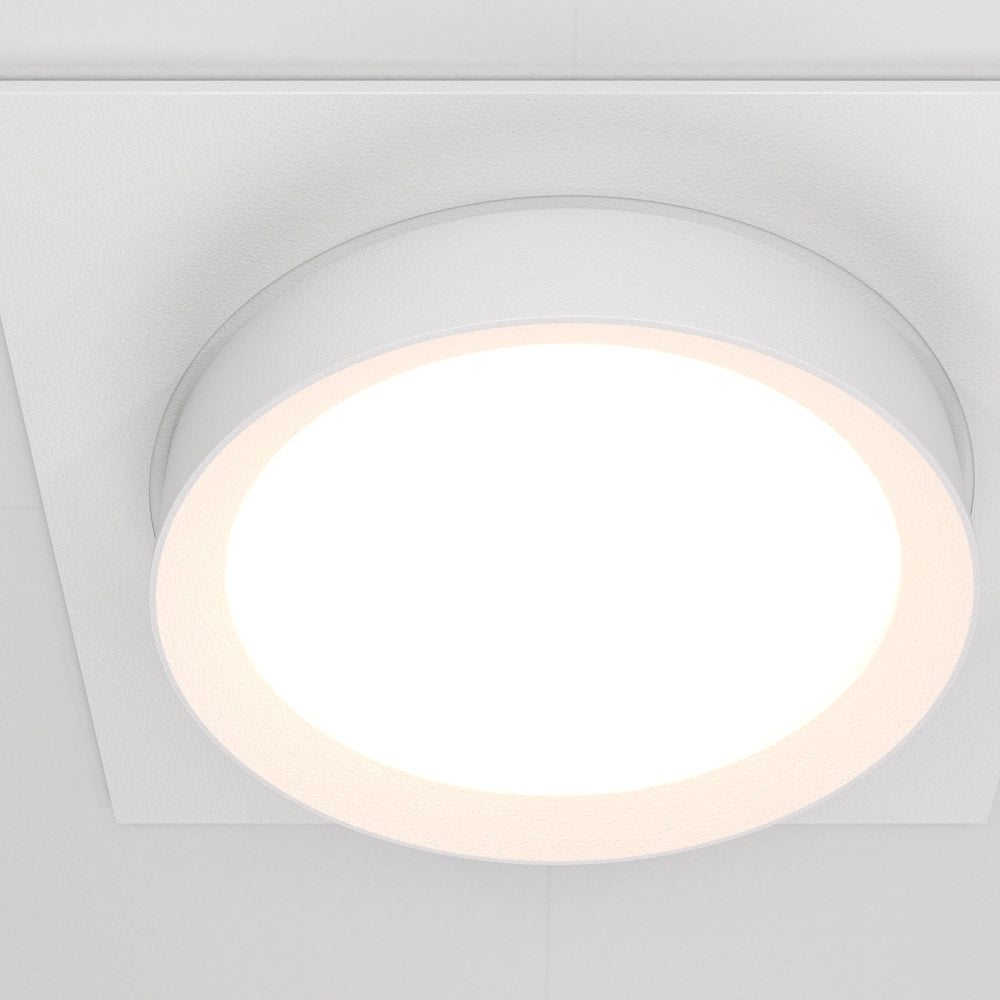 Faretto incasso soffitto Maytoni Hoop quadrato bianco GX53