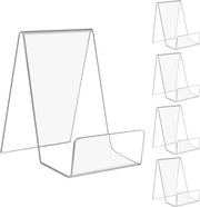 Supporto per Libri Transparente - Supporto per Libri - Standard per Libri - Supporto per Brochure - Standard per Acrilico - 5 Pezzi - Supporto per Libri in Acrilico di Alta Qualità