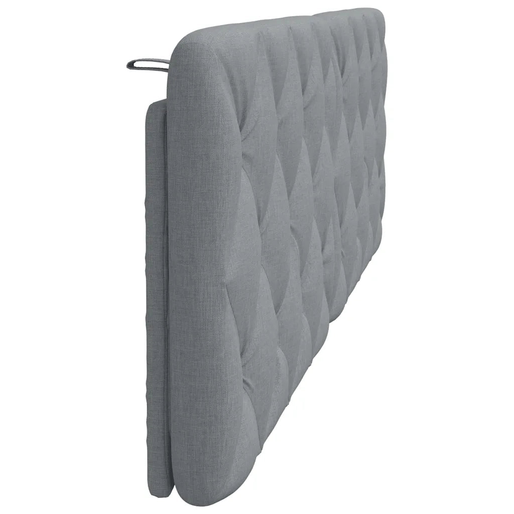 Cuscino Testiera Grigio Chiaro 160 cm in Tessuto CFW9611417