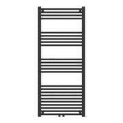 Radiatore scaldasalviette da bagno acciaio 140 x 60 cm nero 03_0010424