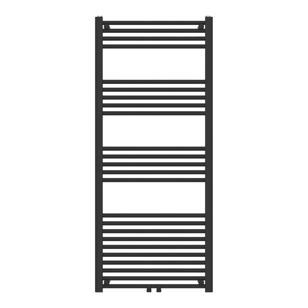 Radiatore scaldasalviette da bagno acciaio 140 x 60 cm nero 03_0010424