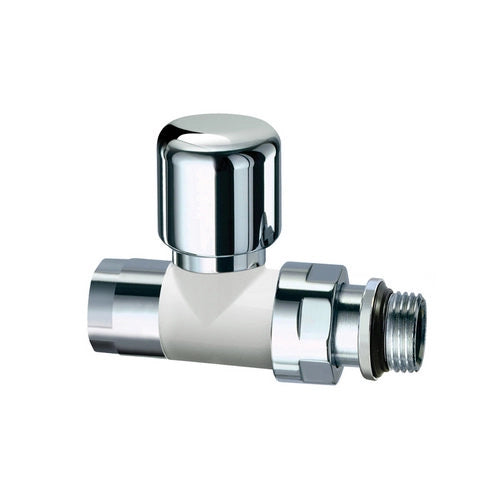 VALVOLA TERMOSTATIZZABILE DIRITTA TOPFAR- 1/2 Bianco-Cromo- FAR- pezzi 1