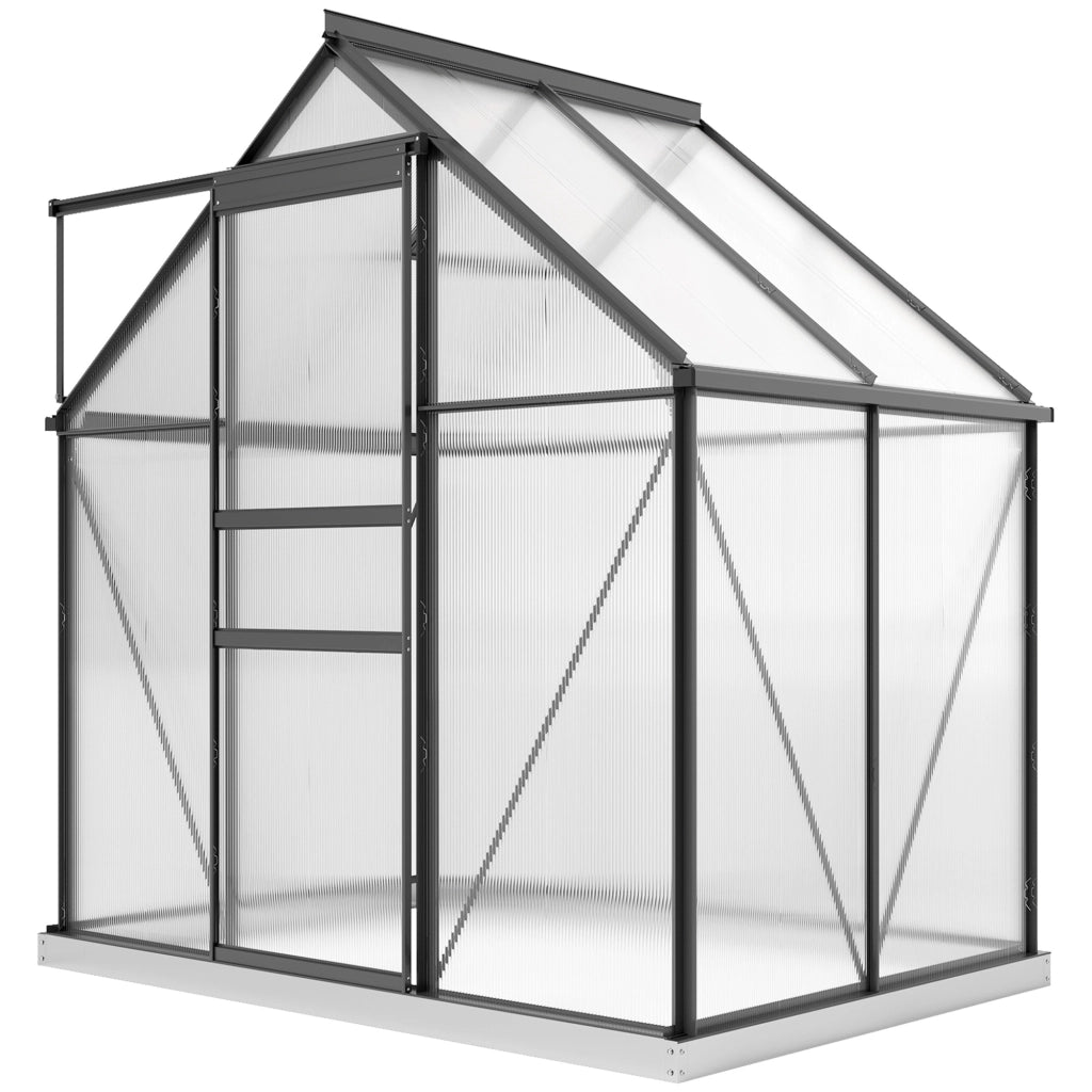 Serra da Giardino in Policarbonato e Alluminio ¨C zephmum ¨C Grigio 192.5x131x200 cm
