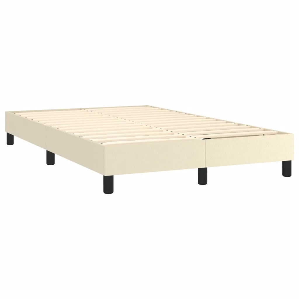 Giroletto Molle con Materasso e LED Crema 120x200cm Similpelle cod mxl 63662
