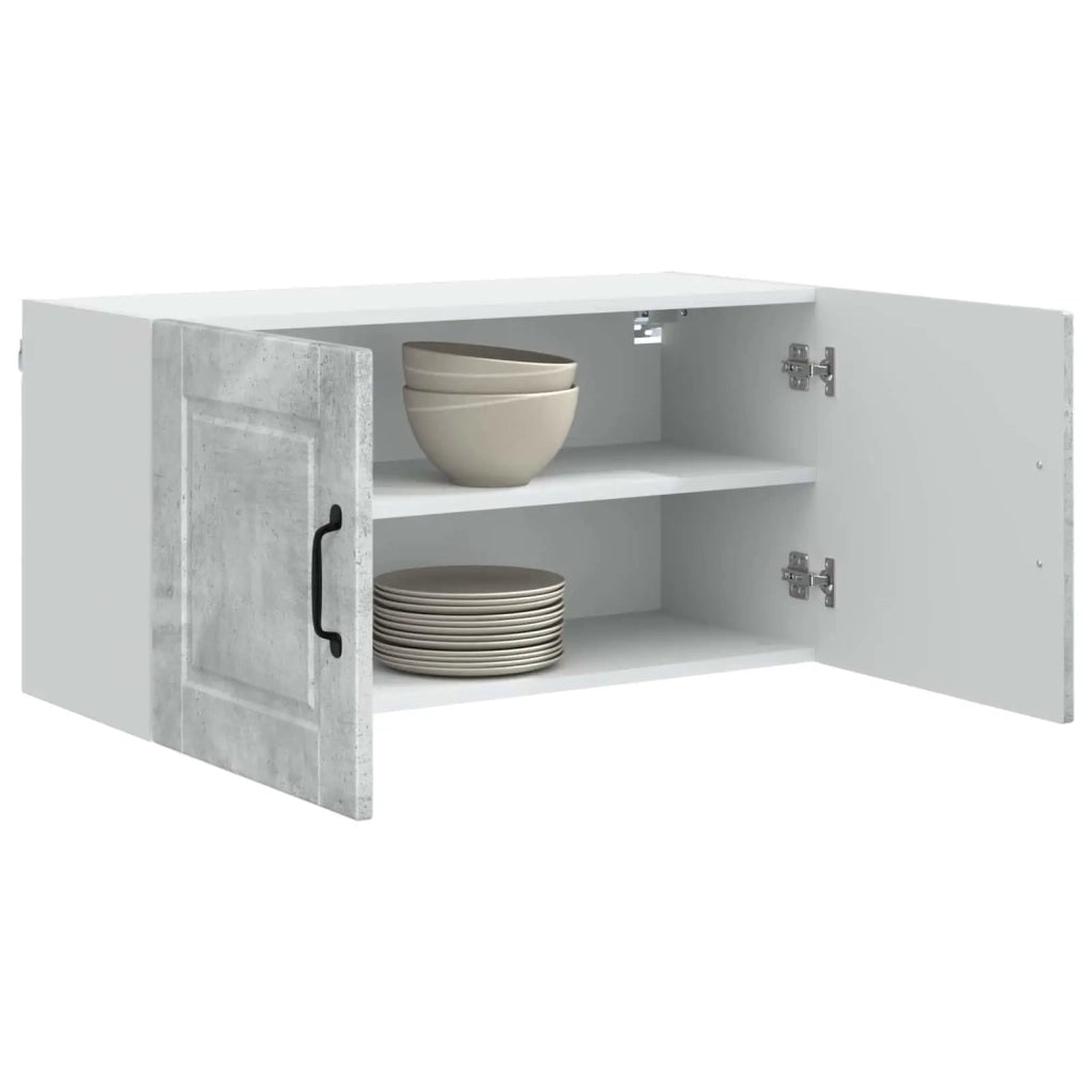 Pensile da cucina | Armadietto a muro PORTO Grigio cemento 80 x 31 x 40 cm