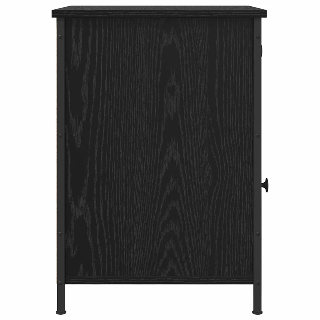 Armadio da Notte Rovere Nero 40 x 42 x 60 cm Legno multistrato 875784