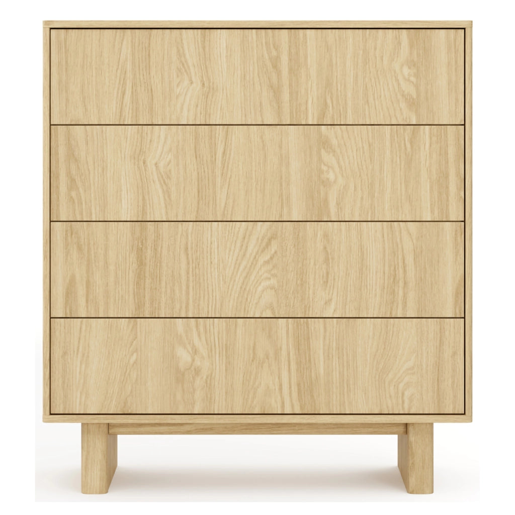 Madia Hasavato, Credenza 4 Cassetti, 94x38x104h cm Marrone Rovere