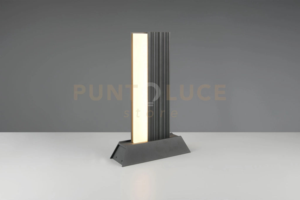 MARIZA PALO DA ESTERNO LED  11W 1150lm, 3000K FUSIONE ALLUMINIO ANTRACITE IP44 H.50CM