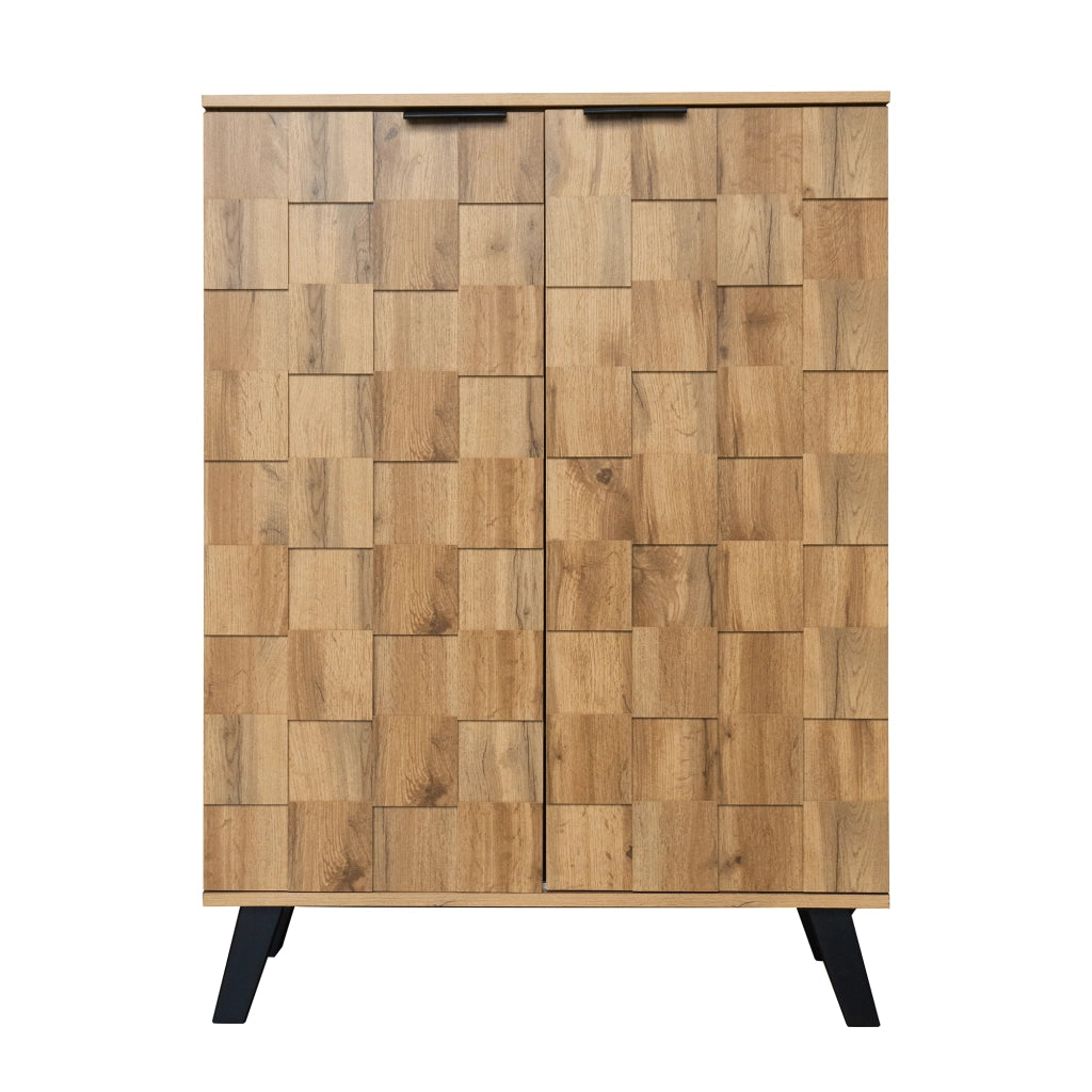 Credenza moderna per scarpe - Zephmum - 5 scomparti, ripiani regolabili, 80.5x35x109.5 cm