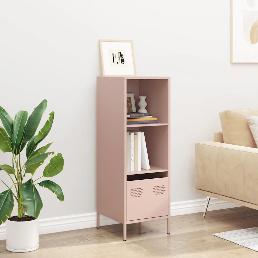 vidaXL Credenza Rosa 35x39x103,5 cm in Acciaio