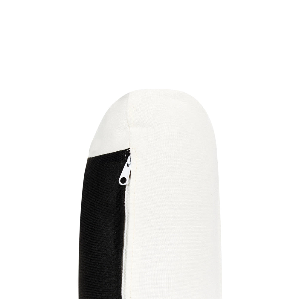 Divano componibile 4 posti imbottito in tessuto bianco gambe nere schienale  imbottito lato sinistro stile moderno