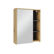 Vicco Mobile a specchio per il bagno Artigiano/grigio 60 x 75 cm con ripiani aperti