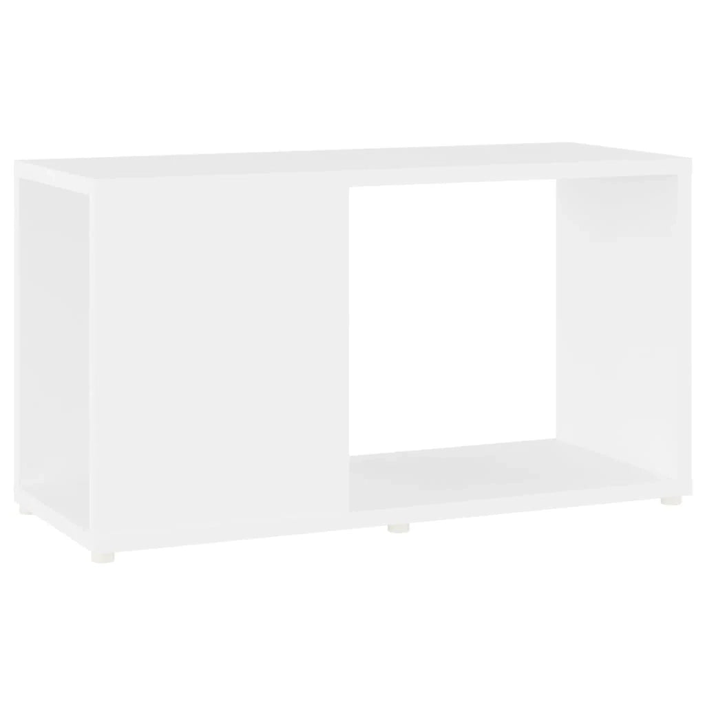 Mobile TV multimediale mensola TV credenza TV sala da pranzo soggiorno camera da letto 60 x 24 x 32 cm legno ingegnerizzato bianco 02_0026129