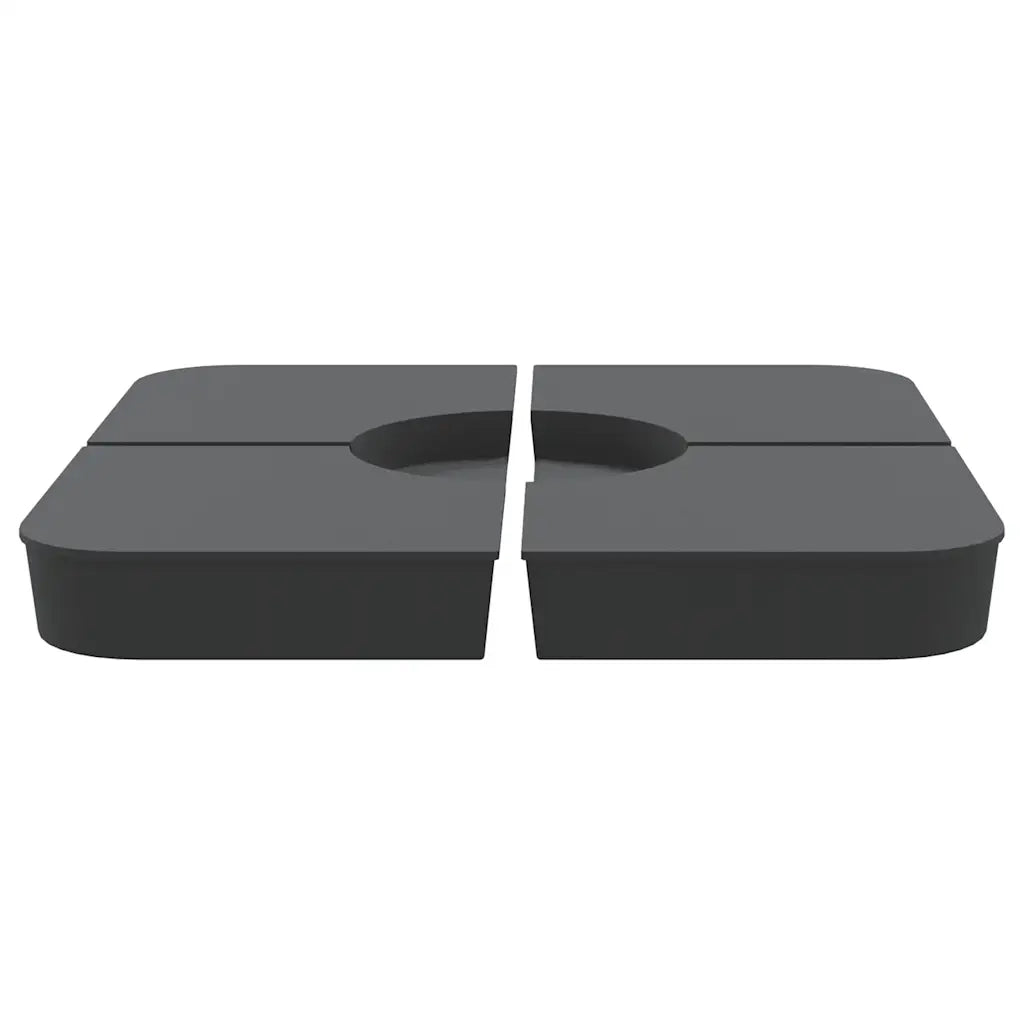 Set Base per Ombrellone 4 pz con Supporto a Croce 100 kg PP 847444