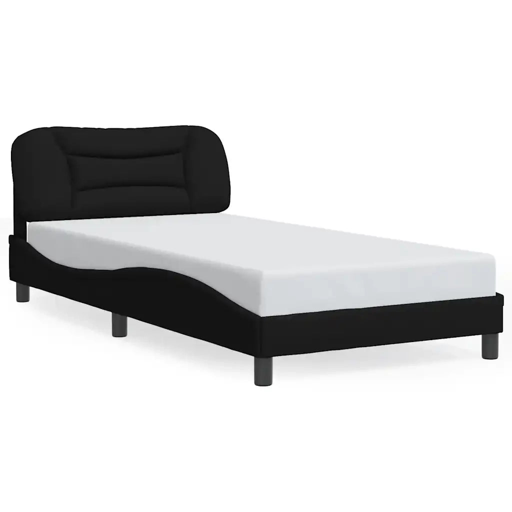 Giroletto senza Materasso Hvar Nero 100x200 cm in Tessuto 3207753