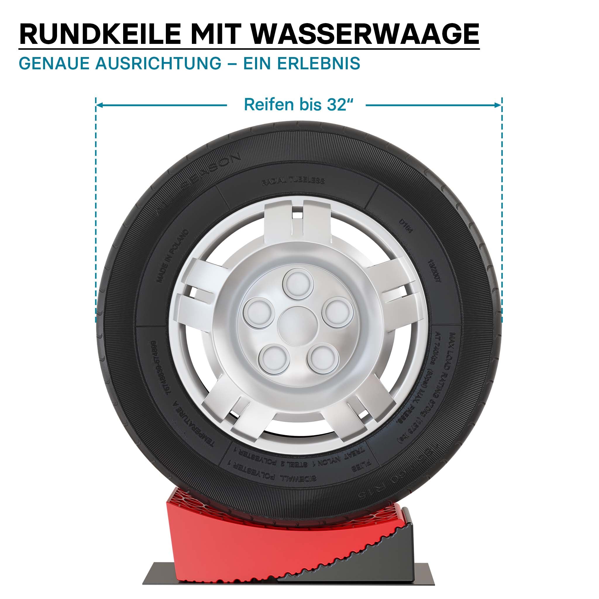 Cunei rotondi per camper con livella a bolla Livellatori per rimorchi
