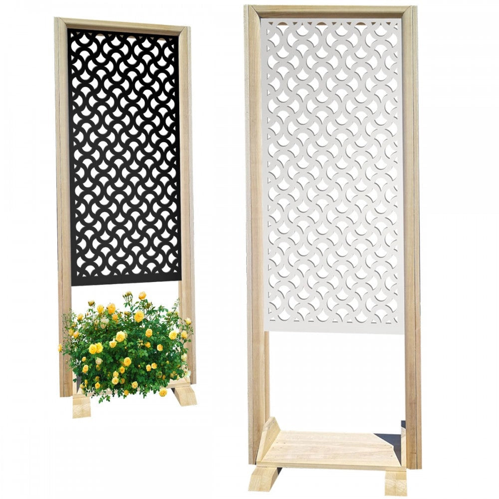 DROPS - Separè - Paravento modulabile - 70x190cm - in Legno e PVC Colore: bianco