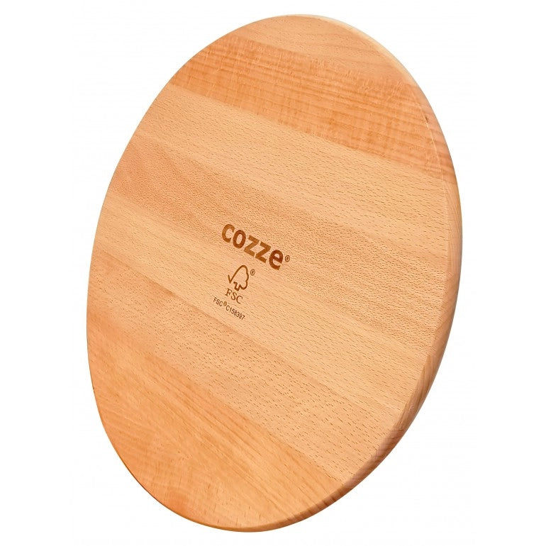 Tagliere per pizza in legno di faggio 350x12 mm COZZE by Ezooza