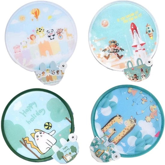 Venti Venti 4 pezzi - Opvougiabile - Ronde Manubrio - Portatile - Multicolore - Ideale per Matrimonio e Compleanno