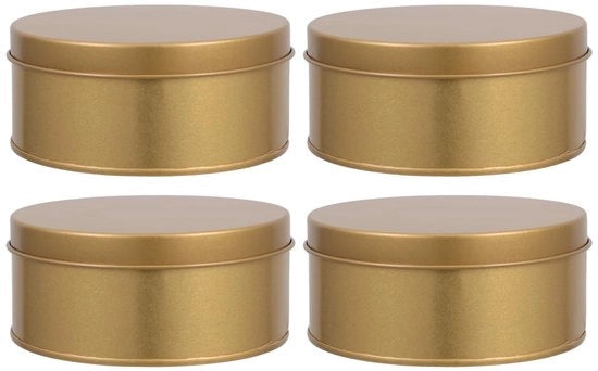Scatole Decorative per Dolci - Contenitori per Caramelle - Scatole per Magazzino - 4 Pezzi - Grande Bicchieri Sferici in Acciaio Inossidabile