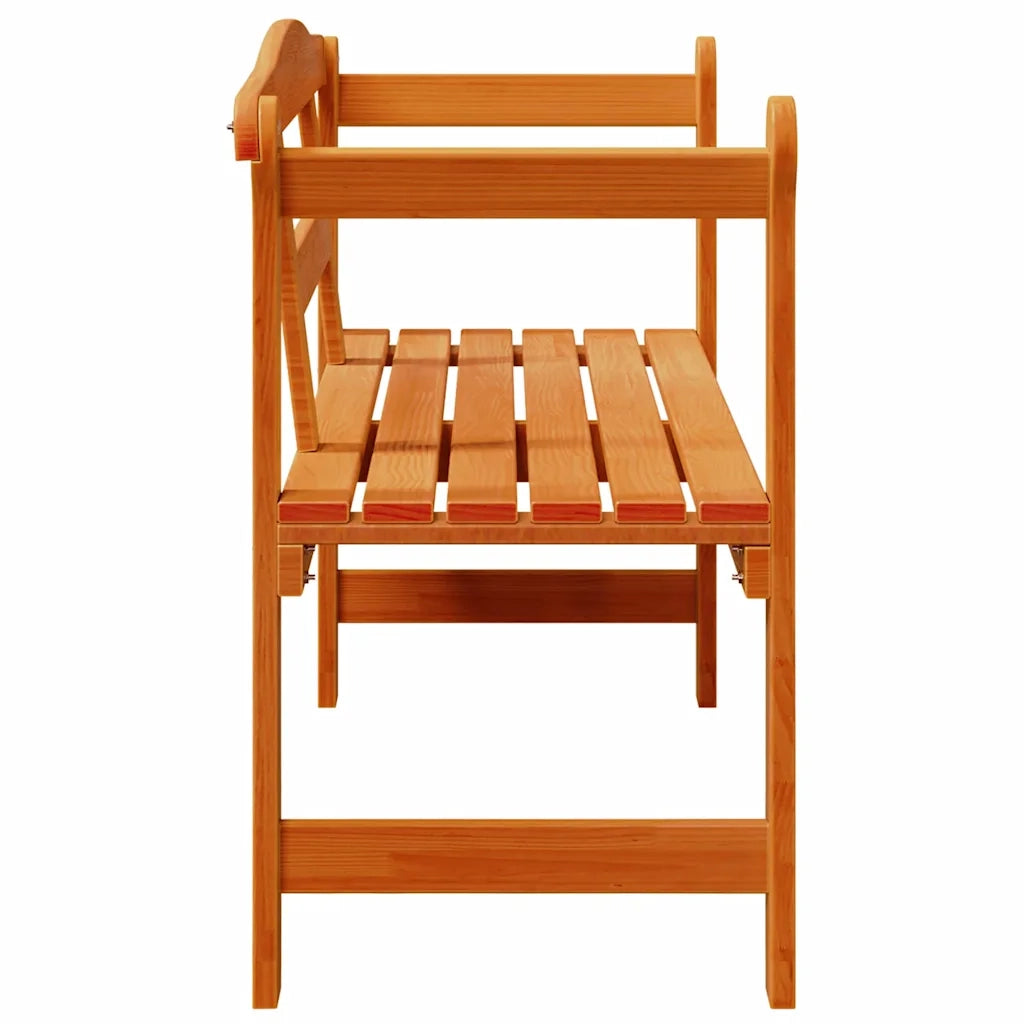 Panchina da esterno | Panchina da Giardino | Panca da Giardino Marrone 119 x 44 x 76 cm Pino massello