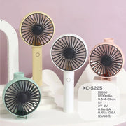 Trade Shop - Mini Ventilatore Ricaricabile Usb Portatile Pieghevole Per Casa Ufficio Xc-5225 -