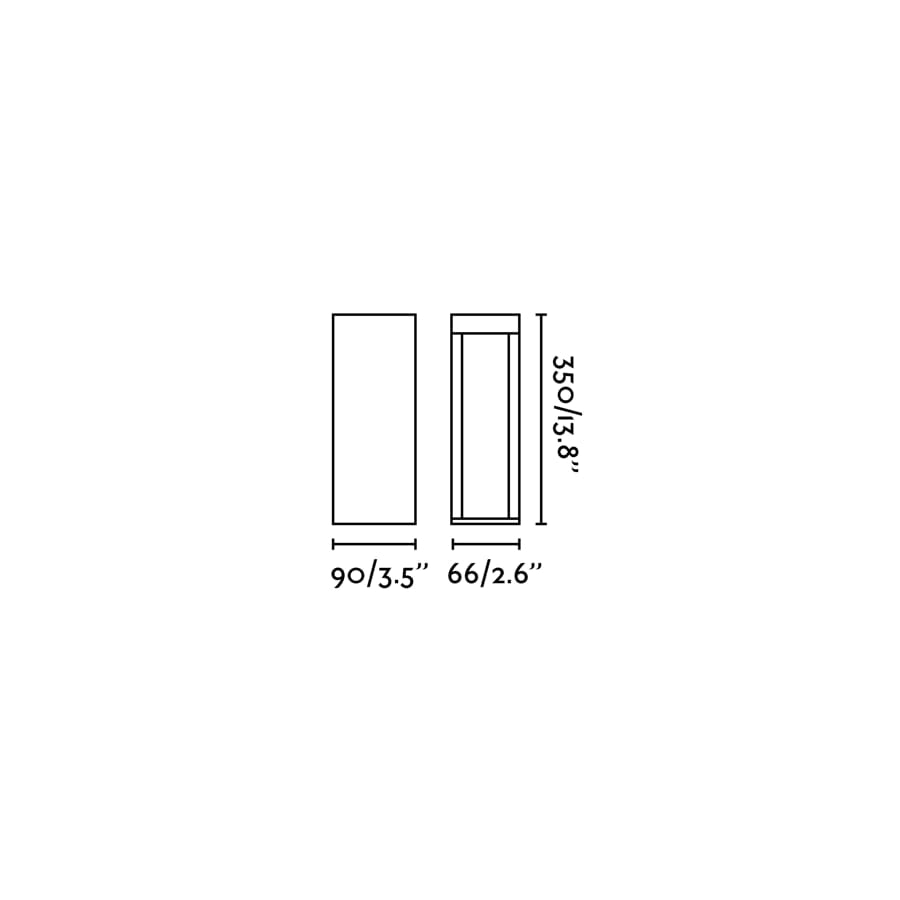 CERLER 350 Lampada paletti grigio scuro