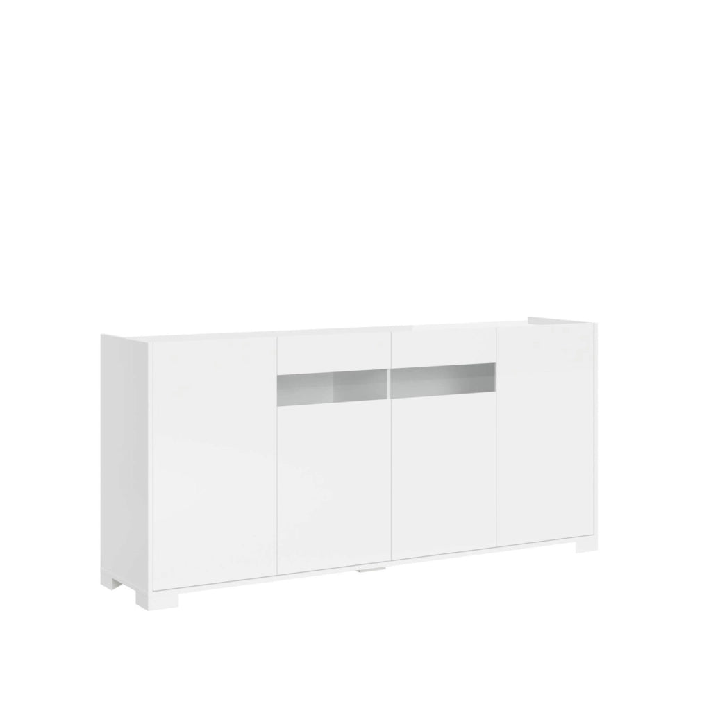 Madia 4 ante 174x40x81 cm bianco lucido - RIFLESSO