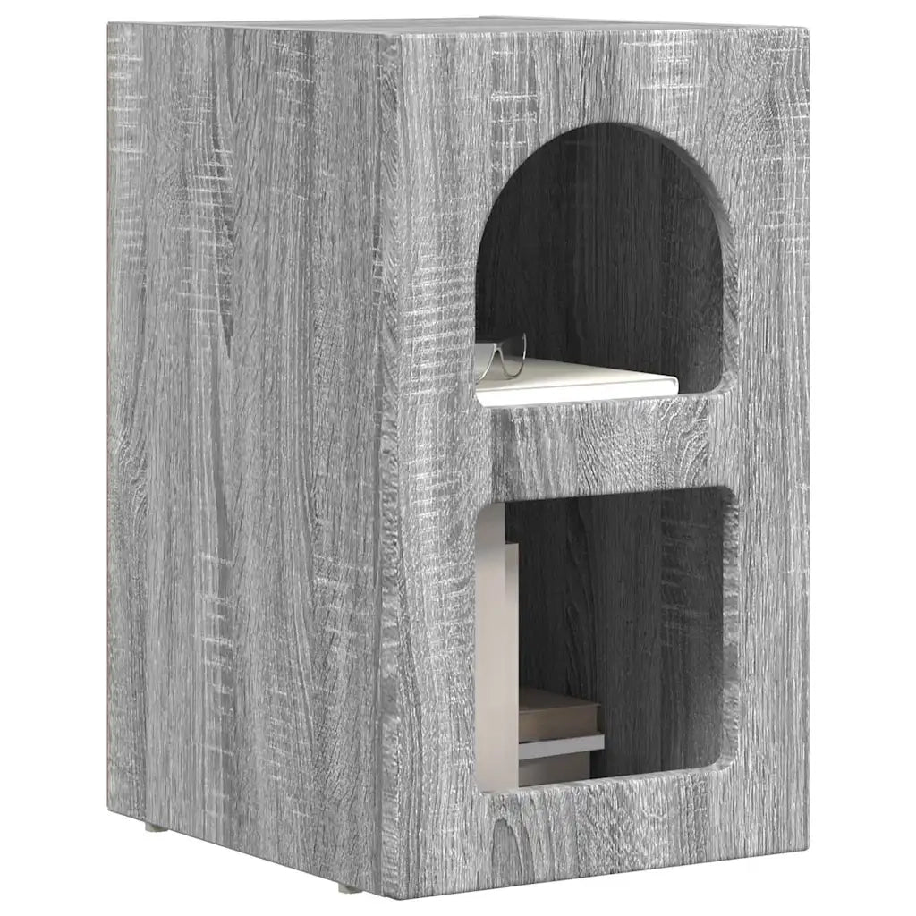 Comodino Grigio Sonoma 29,5 x 33,5 x 50 cm Legno multistrato 891236