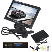 MONITOR LCD DIGITALE 7 TFT VIDEOSORVEGLIANZA AV VGA 2 CANALI HDMI